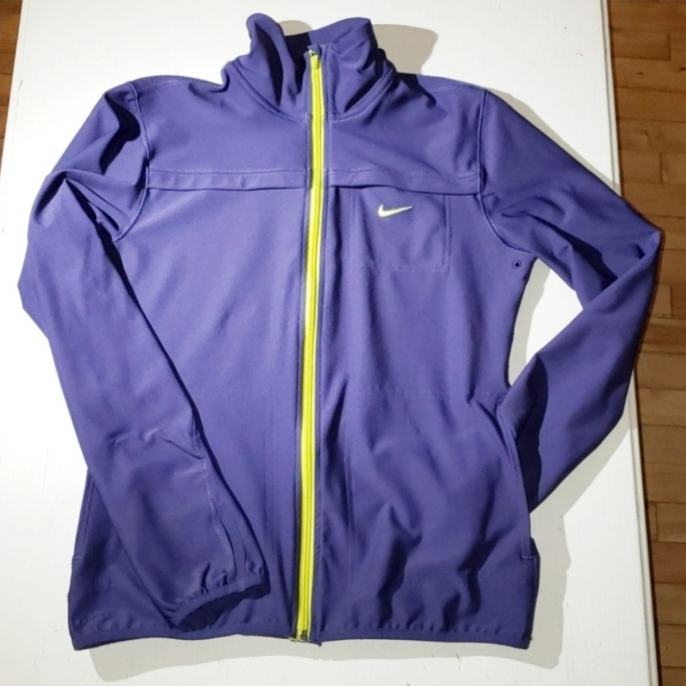 Nike Purple Jacket with Yellow Accents